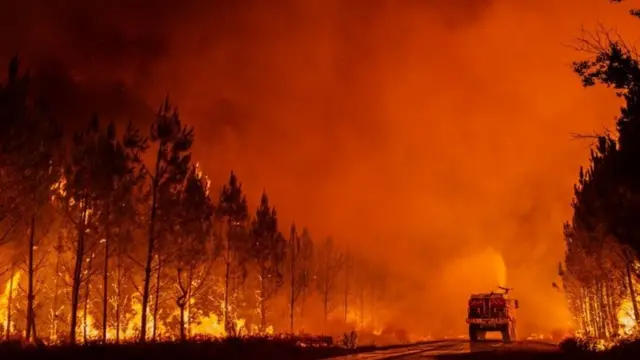 ესპანეთში, საფრანგეთში, პორტუგალიასა და საბერძნეთში ტყის ხანძრები მძვინვარებს