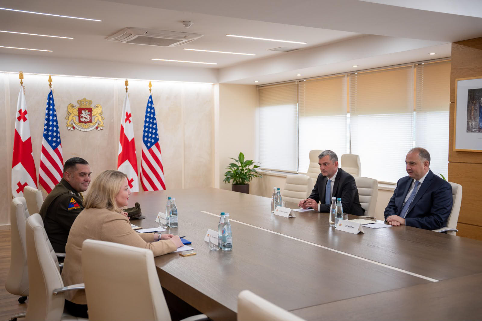 Defense Minister meets with US Chargé d'Affaires Amy Diaz
