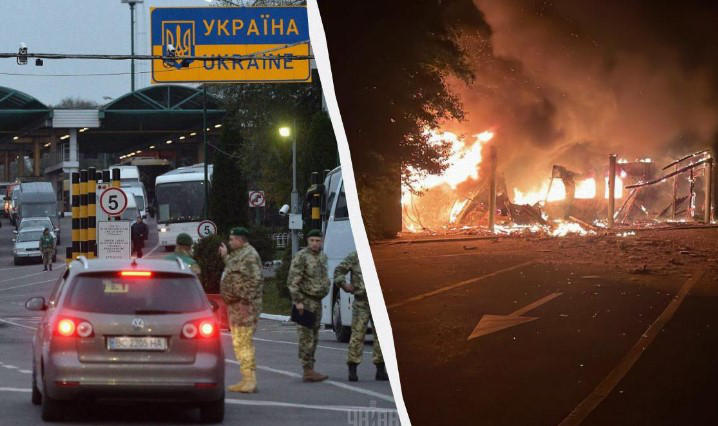 Россия атаковала дронами пограничный пункт пропуска на границе Украины и Молдовы